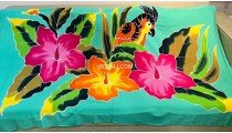 New Design Rayon Sarong Hand Painted Beachwear for Summer